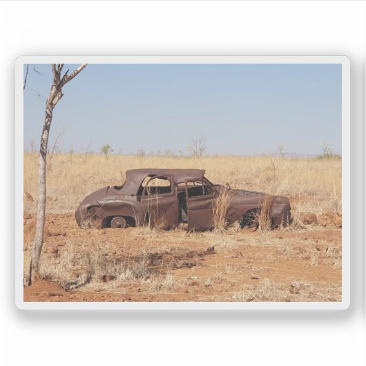 Rusty Car Sticker (Voorkant)