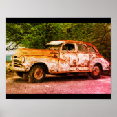 Rusty Classic Car Poster (Voorkant)