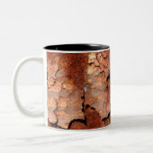 Rusty Copper Flakes-Mok Tweekleurige Koffiemok (Links)
