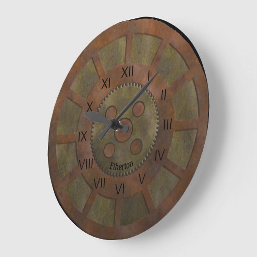 Rusty Coppertones Steampunk Clock Grote Klok (Hoek)