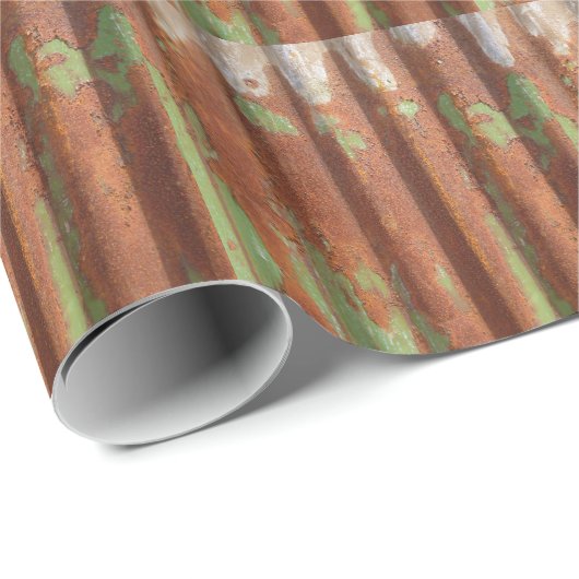 Rusty Corroded Corrugated Iron | Textiel Cadeaupapier (Rol Hoek)