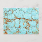 Rusty Cracked Turquoise Briefkaart (Voorkant)