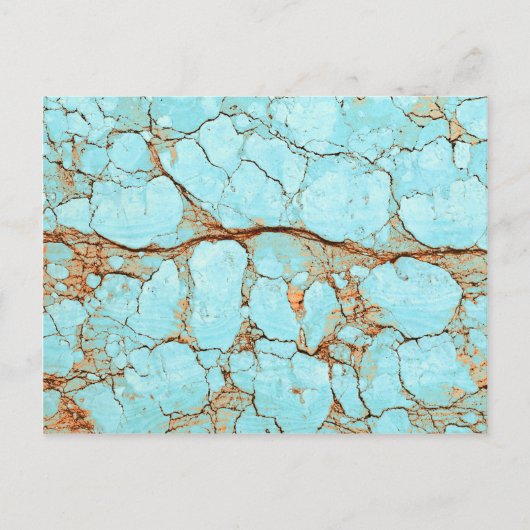 Rusty Cracked Turquoise Briefkaart (Voorkant)