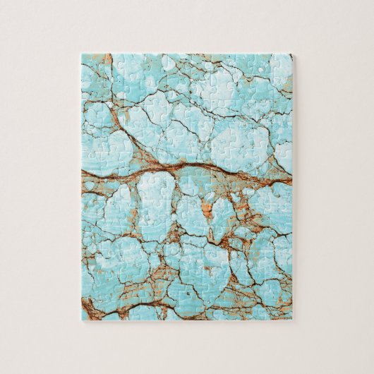 Rusty Cracked Turquoise Legpuzzel (Verticaal)