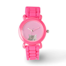 Rusty de kat roze horloge