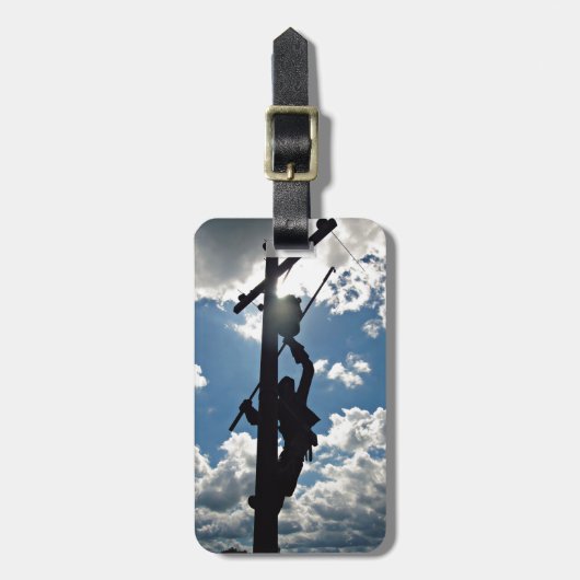 Rusty de Lineman Bagagelabel (Voorkant verticaal)