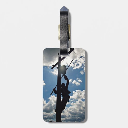 Rusty de Lineman Bagagelabel (Achterkant verticaal)