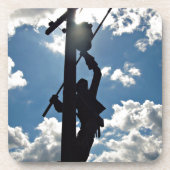 Rusty de Lineman Drankjes Onderzetter (Voorkant)