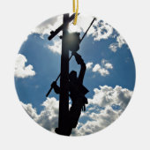 Rusty de Lineman Keramisch Ornament (Voorkant)