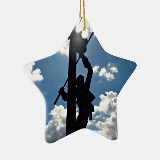Rusty de Lineman Keramisch Ornament (Rechts)