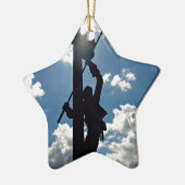 Rusty de Lineman Keramisch Ornament (Links)