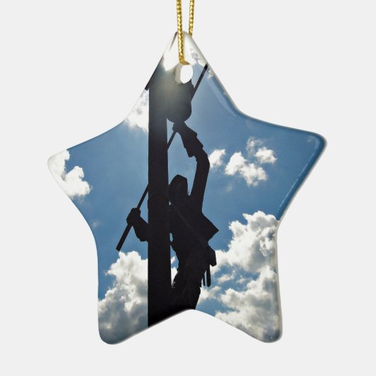 Rusty de Lineman Keramisch Ornament (Links)