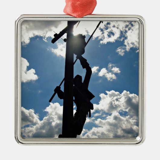 Rusty de Lineman Metalen Ornament (Voorkant)