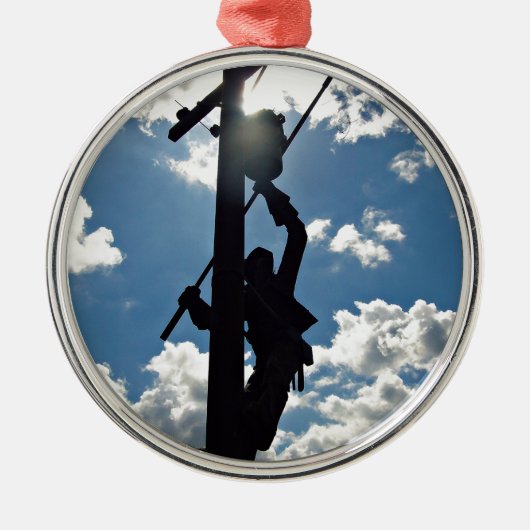 Rusty de Lineman Metalen Ornament (Voorkant)