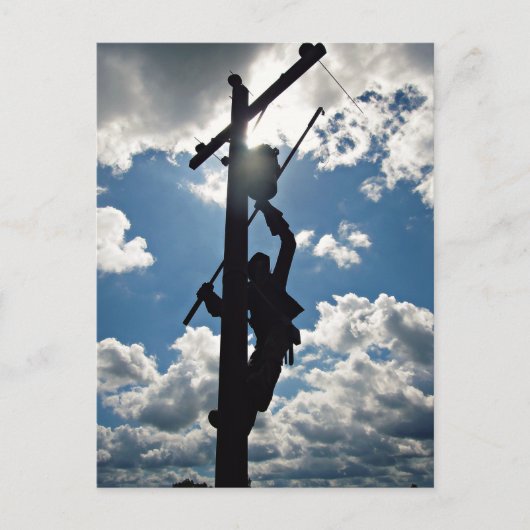 Rusty de Lineman Post Card Briefkaart (Voorkant)