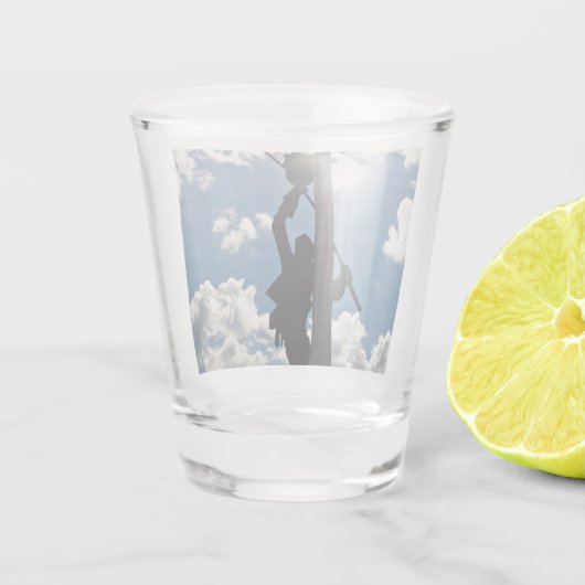 Rusty de Lineman Shot Glas (Achterkant)