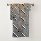 Rusty Diamond Bord Steel Bad Handdoek (Insitu)