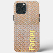 Rusty Diamond Bord Steel Case-Mate iPhone Case (Achterkant)