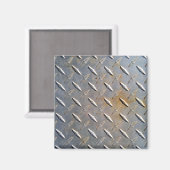 Rusty Diamond Bord Steel Magneet (Voorkant / Achterkant)