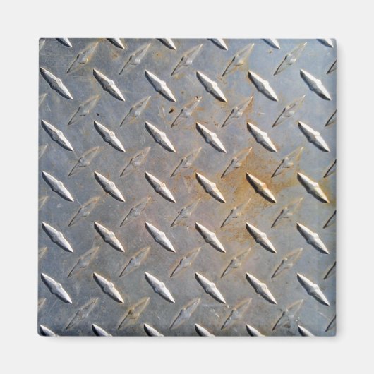 Rusty Diamond Bord Steel Magneet (Voorkant)