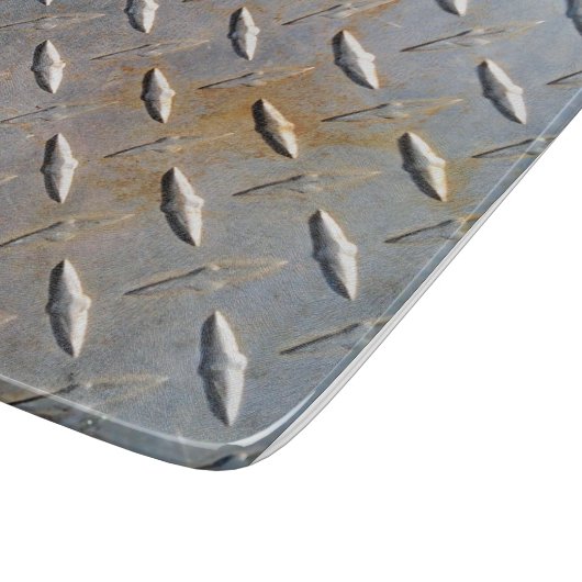 Rusty Diamond Bord Steel Snijplank (Hoek)