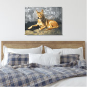 Rusty Dog Canvas Afdruk (Insitu (Slaapkamer))