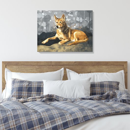 Rusty Dog Canvas Afdruk (Insitu (Slaapkamer))