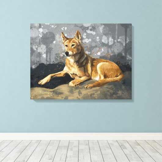 Rusty Dog Canvas Afdruk (Insitu (Houten vloer))