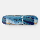 Rusty driftwood blue Thunder_Cove Persoonlijk Skateboard (Horizontaal)