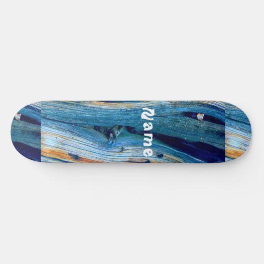 Rusty driftwood blue Thunder_Cove Persoonlijk Skateboard (Horizontaal)