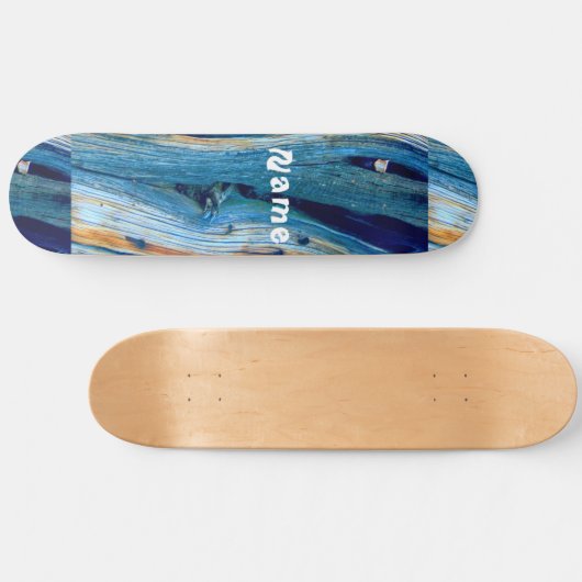 Rusty driftwood blue Thunder_Cove Persoonlijk Skateboard (Horizontaal)