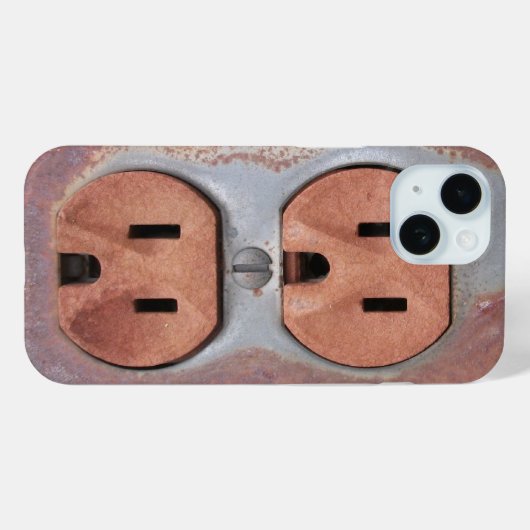 Rusty Electrical Outlet Case-Mate iPhone Case (Achterkant (horizontaal))