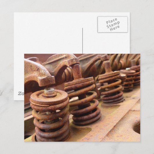 Rusty Engine Block Briefkaart (Voorkant / Achterkant)