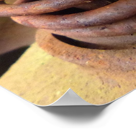 Rusty Engine Block Foto van cilinderkoprebuilders Poster (Hoek)