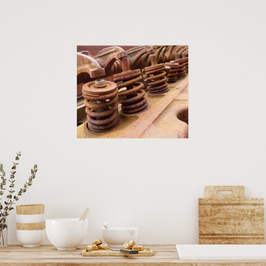 Rusty Engine Block Poster (Keuken)