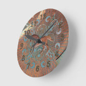 Rusty Equestrian Wall Clock Ronde Klok (Hoek)