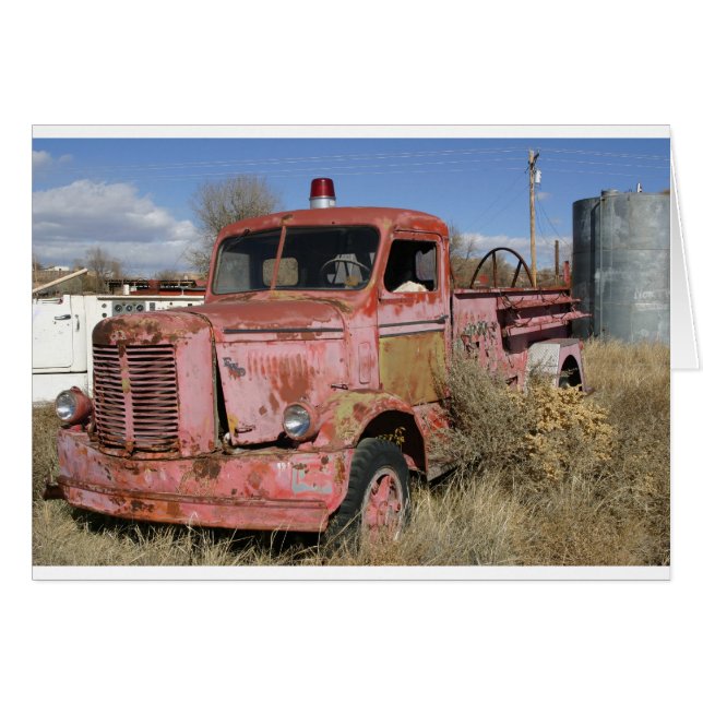 Rusty Fire Truck (Voorkant Horizontaal)