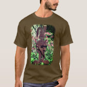 Rusty Flower Garden Rabbit Floral Natuur T-shirt (Voorkant)