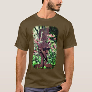 Rusty Flower Garden Rabbit Floral Natuur T-shirt