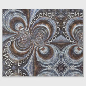 Rusty Fractal Science Fiction Cadeaupapier (Vlak)