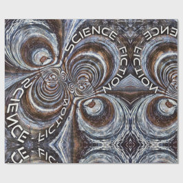 Rusty Fractal Science Fiction Cadeaupapier