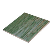 Rusty gegolfd ijzer tegeltje (Zijkant)