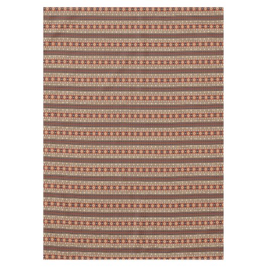 Rusty Geometric Boho Print Tafelkleed (Voorkant)