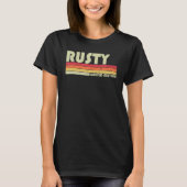 RUSTY Gift Name Personalized Funny Retro B T-shirt (Voorkant)