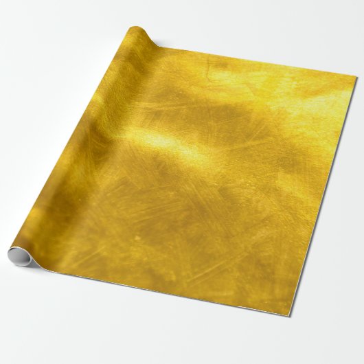 Rusty Gold Glitter - Kleine luxe gouden textuur Cadeaupapier (Uitgerold)