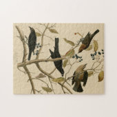 Rusty Grakle (Grackle) Audubon's vogels in Amerika Legpuzzel (Horizontaal)