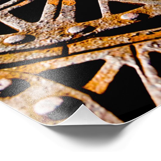 Rusty Grate Foto Afdruk (Hoek)