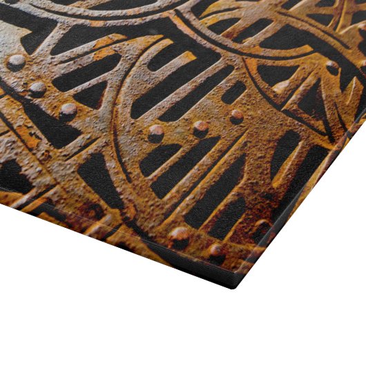 Rusty Grate Snijplank (Hoek)