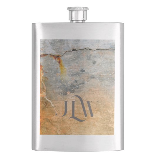 Rusty Gray Urban Grunge Stylish Flacon (Voorkant)