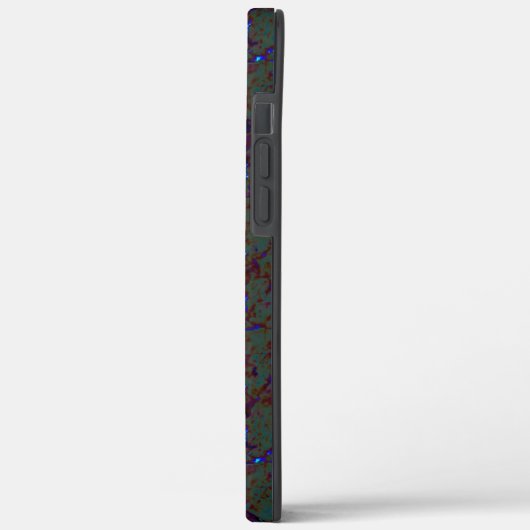 Rusty green crackle with flashblue strokes Case-Mate iPhone case (Achterkant / Links)